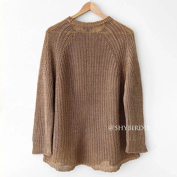 J.Crew 100% Linen Relaxed Fit Beach Sweater - Picture 8 of 16